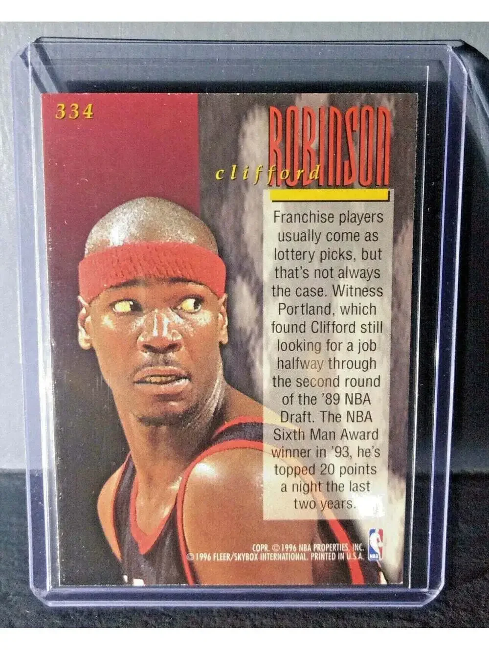 1995-96 Clifford Robinson #334 Ultra Encore Basketball Card